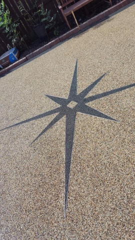 Pattern In A Resin Bound Driveway